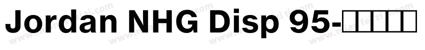 Jordan NHG Disp 95字体转换